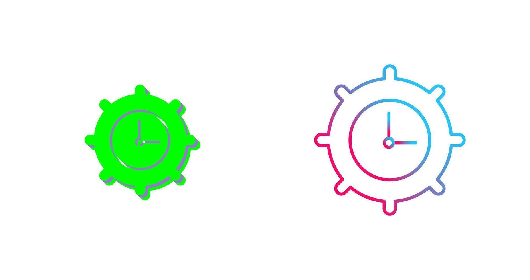 Time Settings Icon Design vector