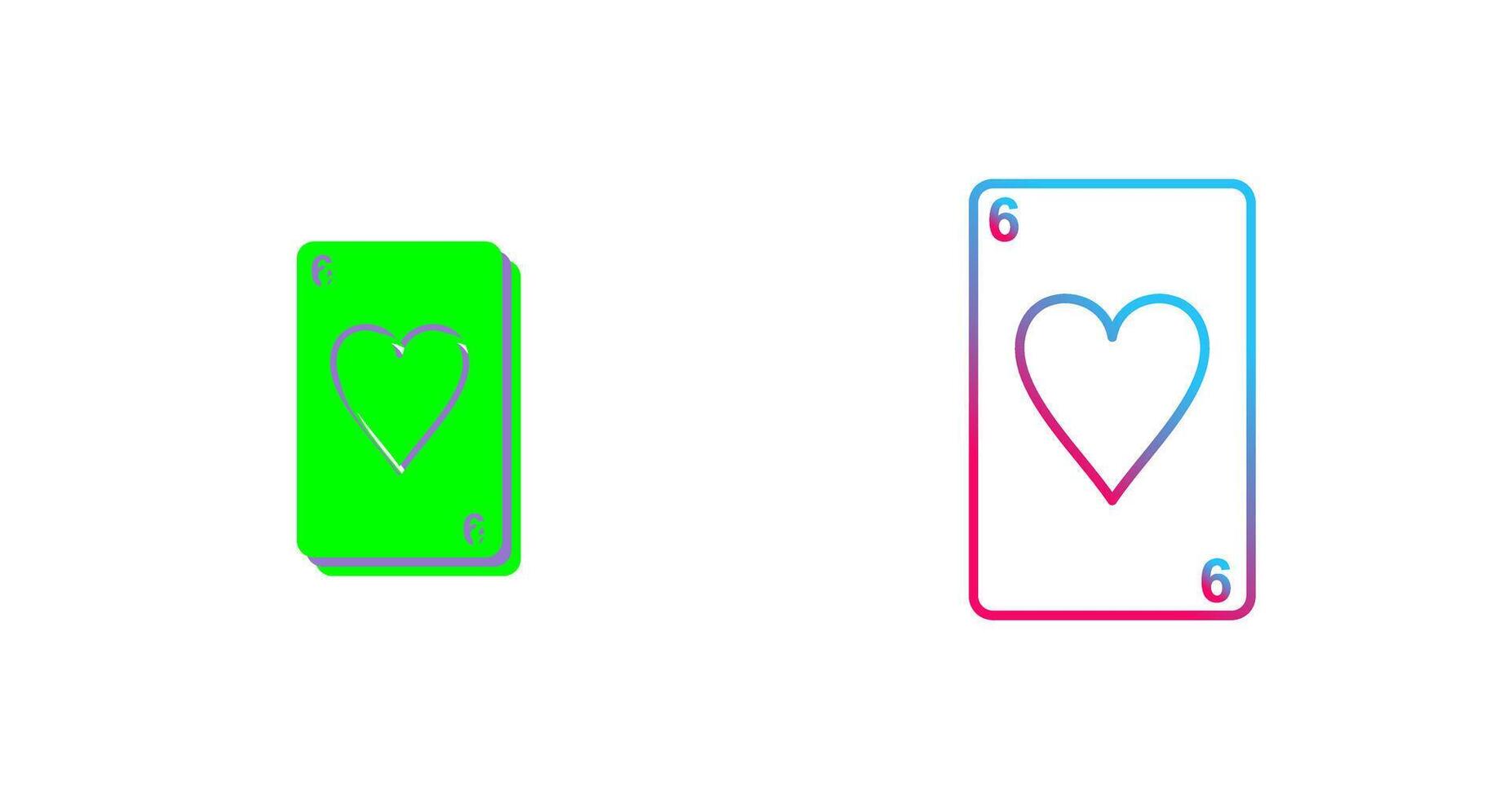 Hearts Card Icon Design vector