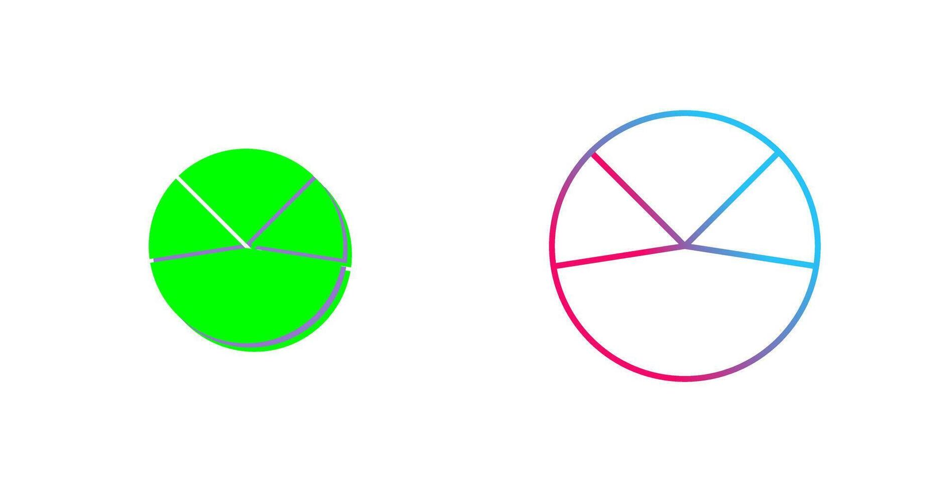 Pie Chart Analysis Icon Design vector