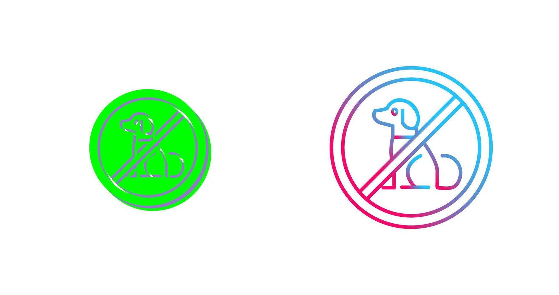 No Pets Icon Design vector