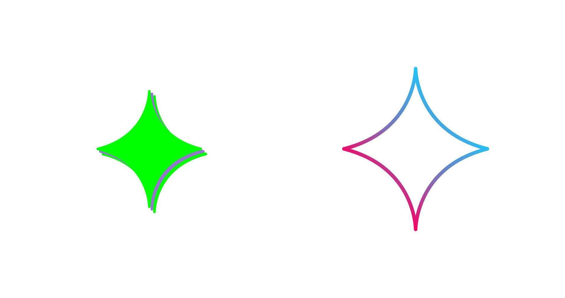 Unique Diamond Icon Design vector