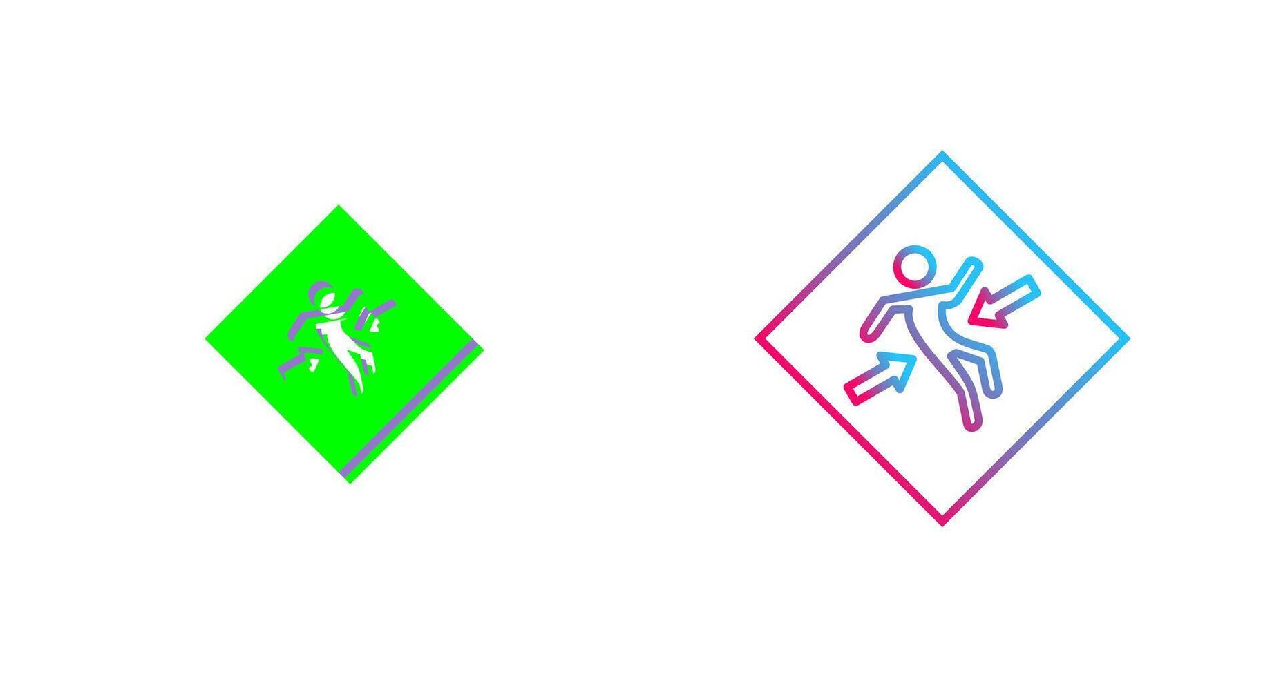 Crush Zone Icon Design vector
