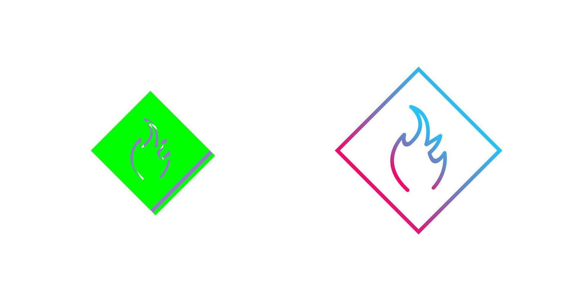 Danger of Flame Icon Design vector