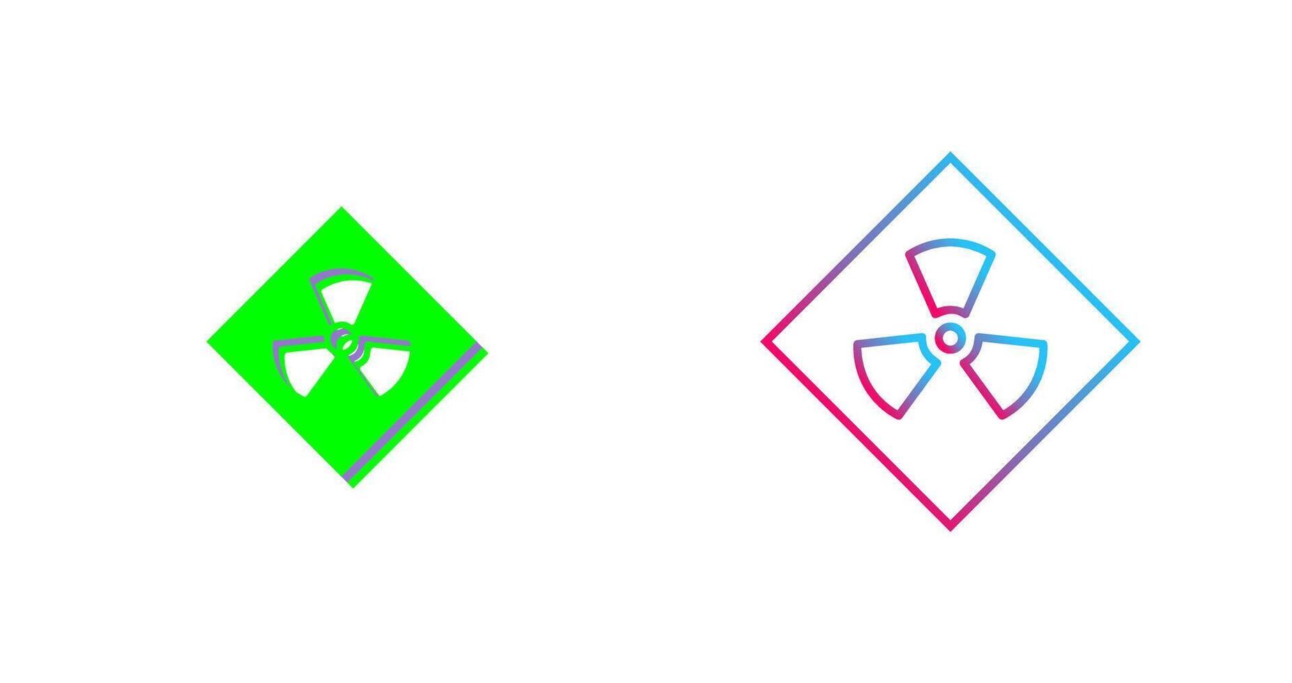 Radiation Icon Design vector