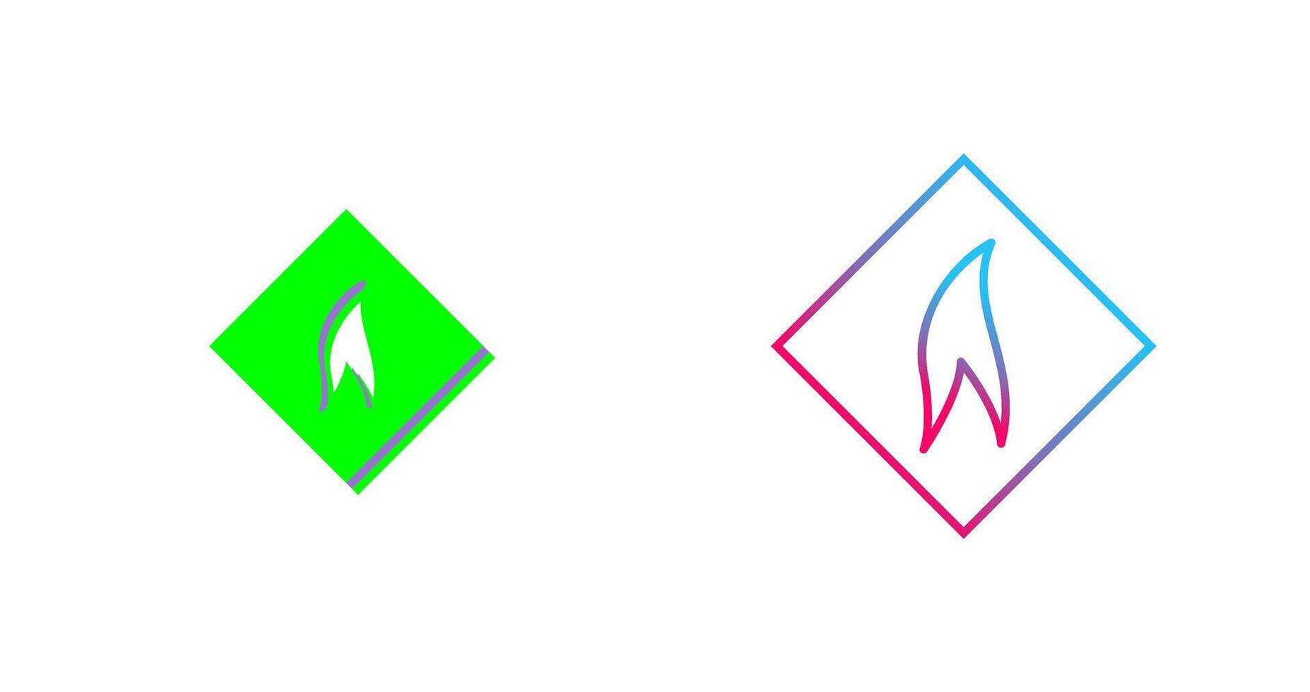 Flammable Material Icon Design vector