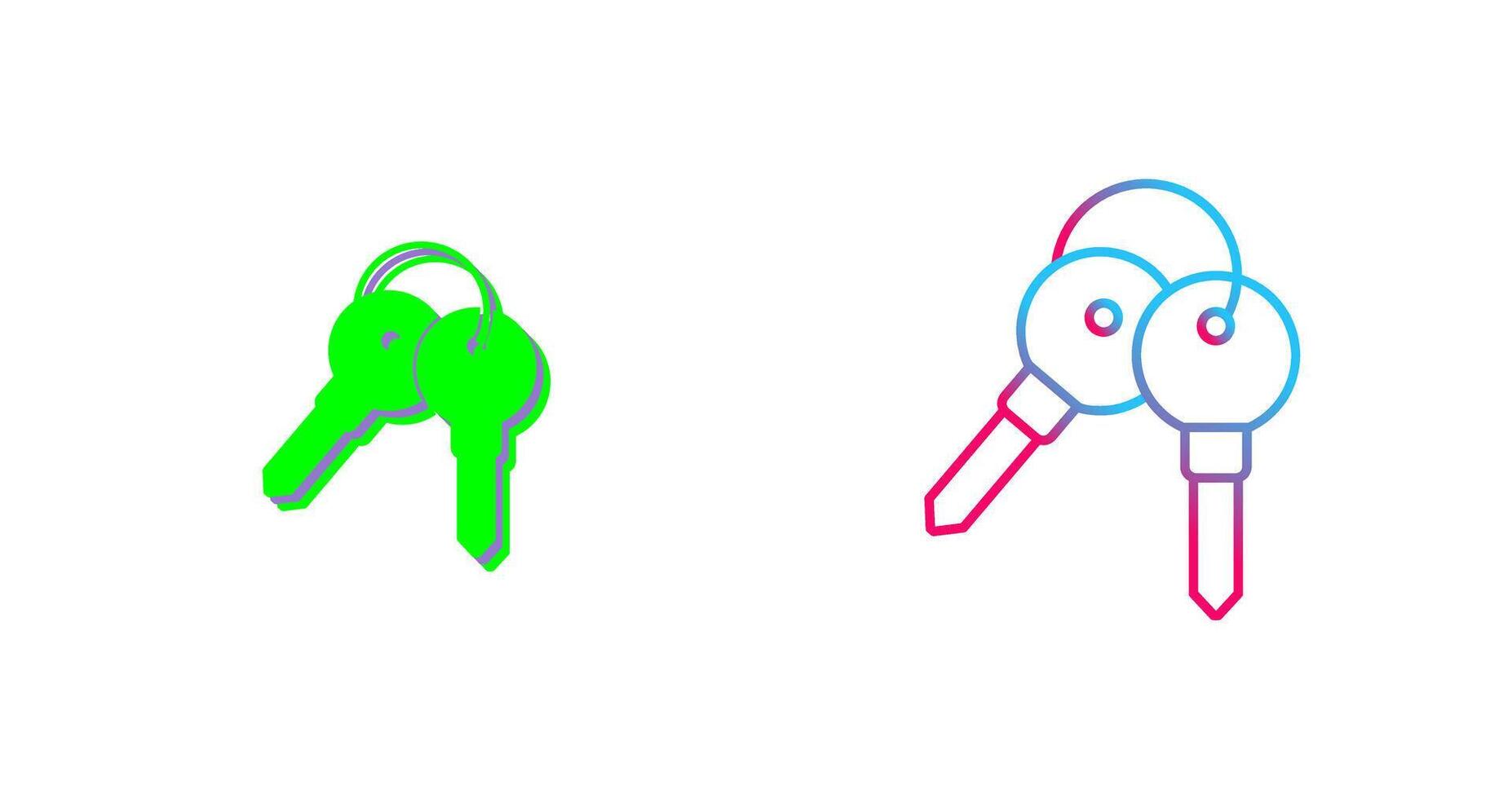 Keys Icon Design vector