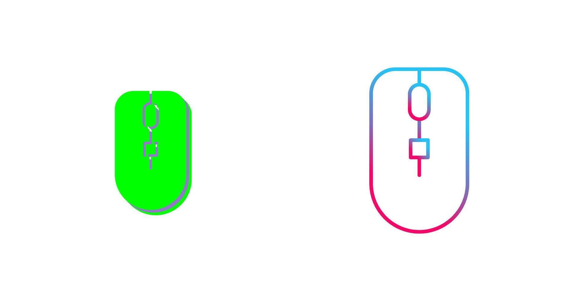 Unique Mouse Icon Design vector