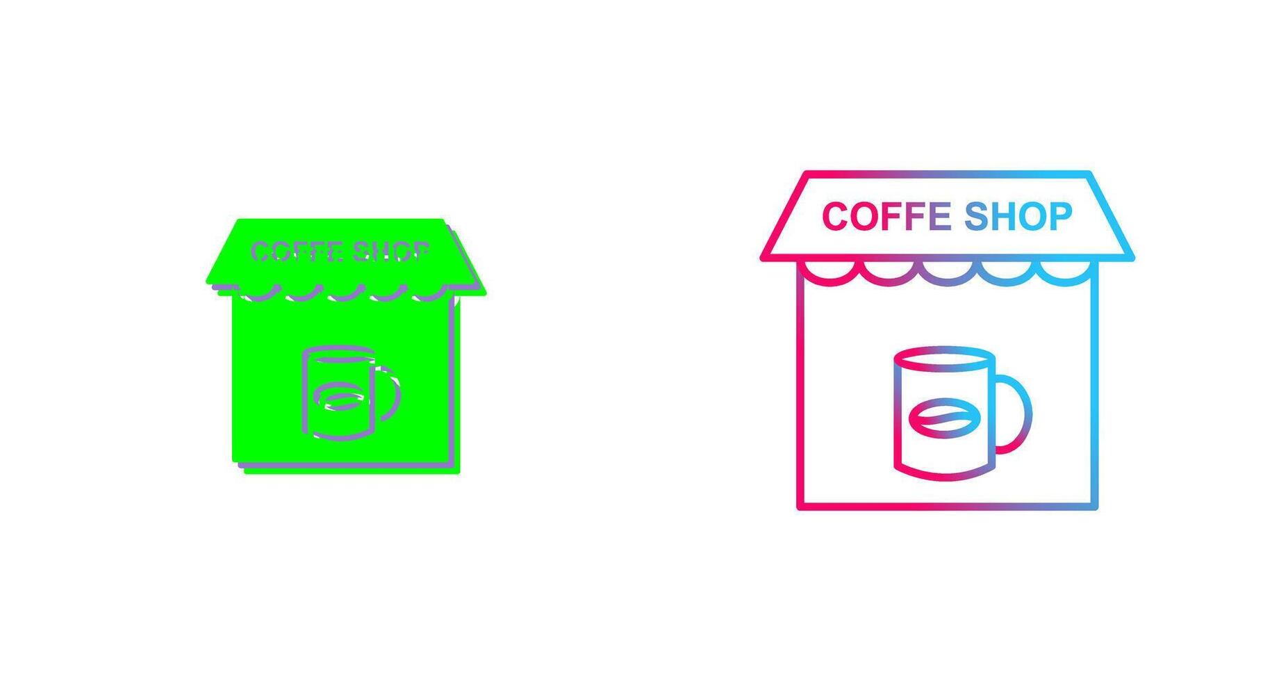 Coffee Shop Icon Design vector