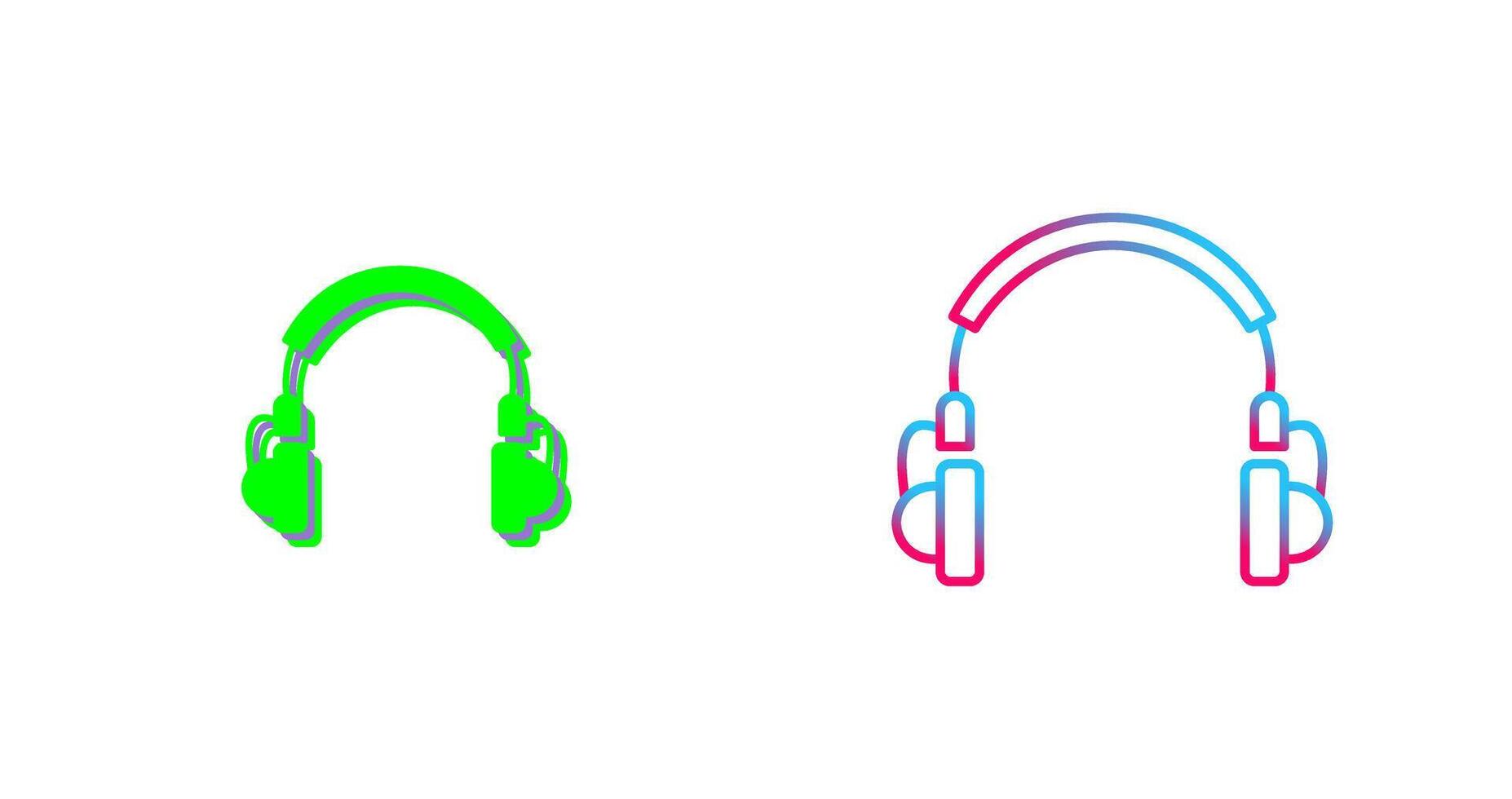 Unique Headphones Icon Design vector