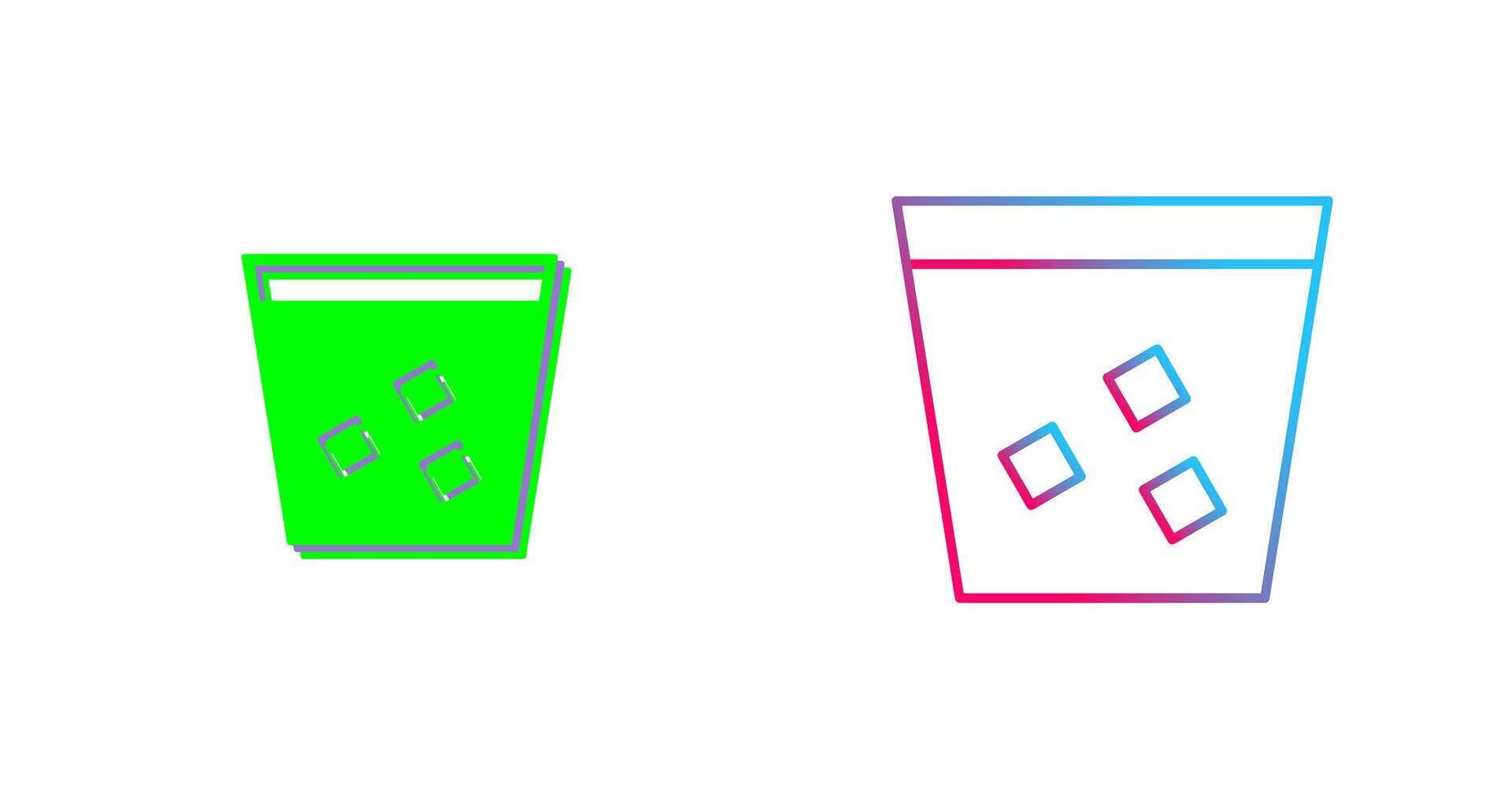 Unique Double Shot Icon Design vector