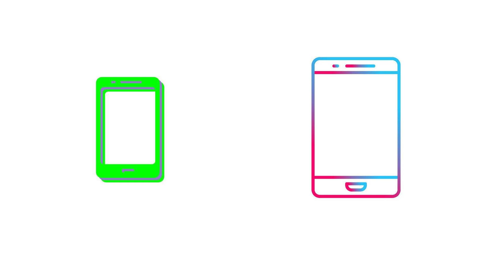 Cell Phone Icon Design vector