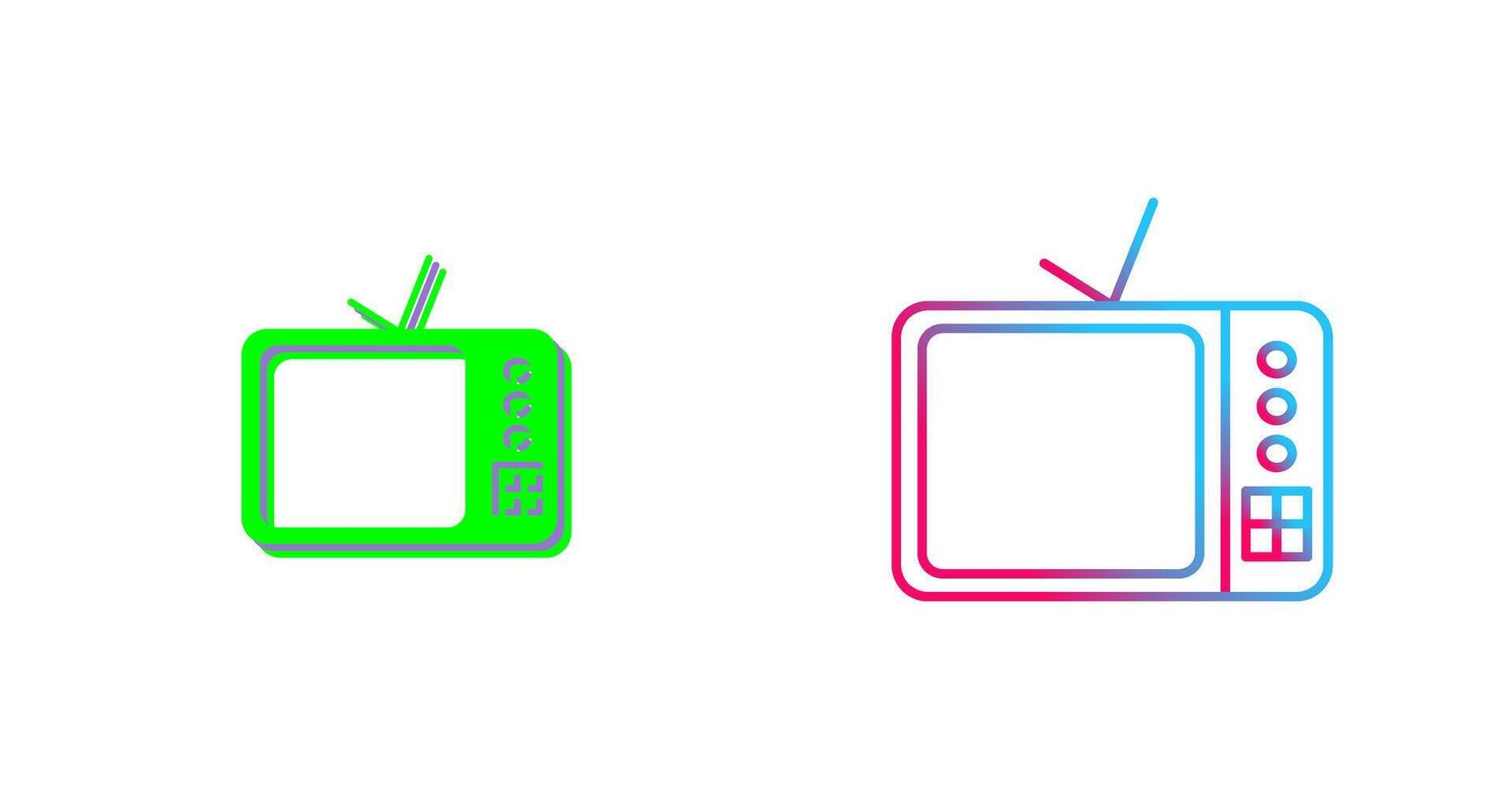 TV Set Icon Design vector