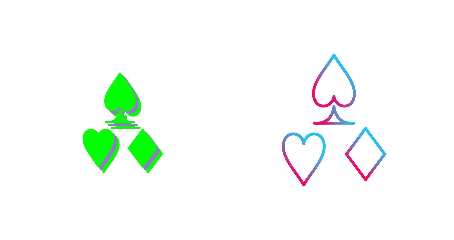 Card Suits Icon Design vector
