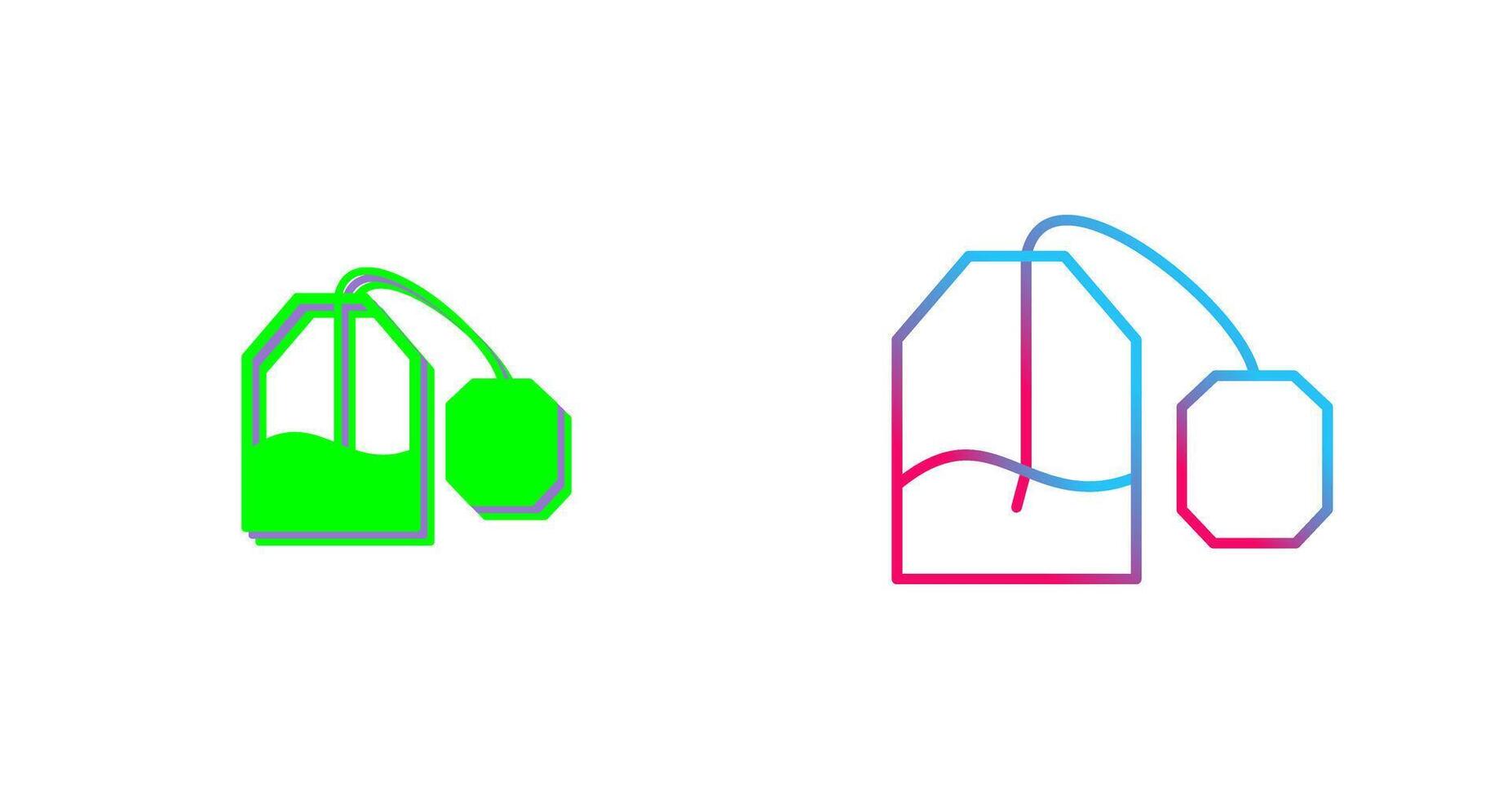 Tea Bag Icon Design vector