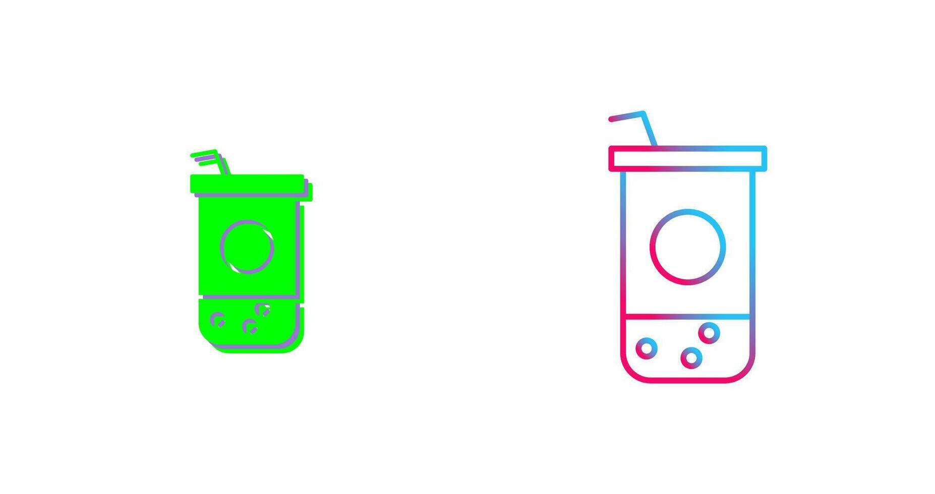 Chocolate Shake Icon Design vector