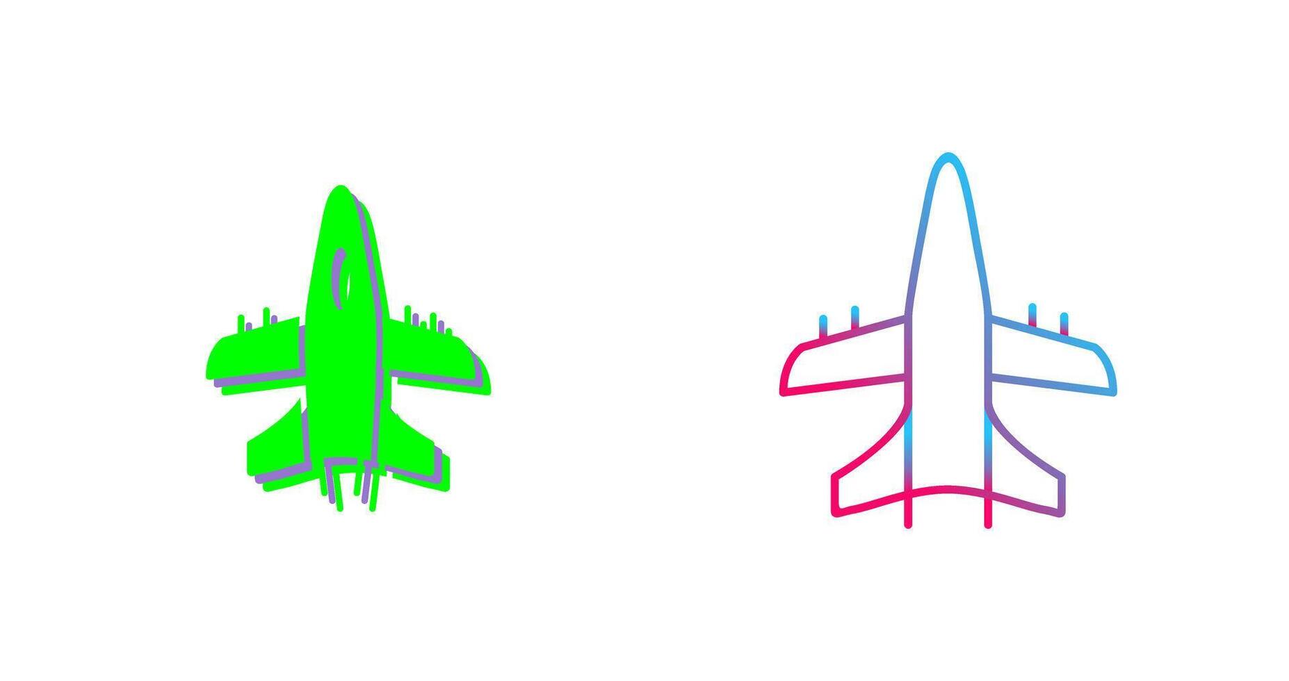 Military Plane Icon Design vector