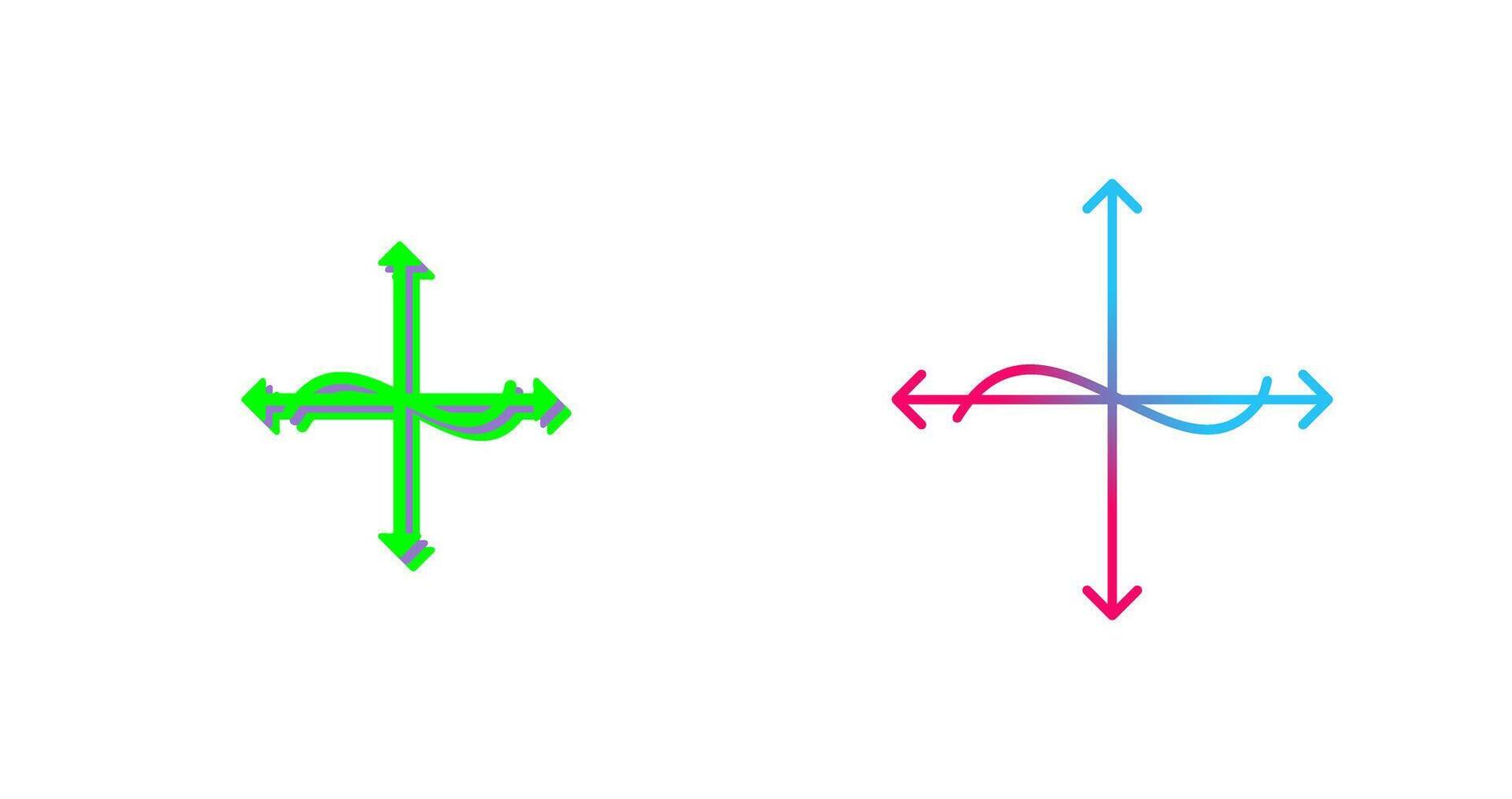 Unique Graph Icon Design vector