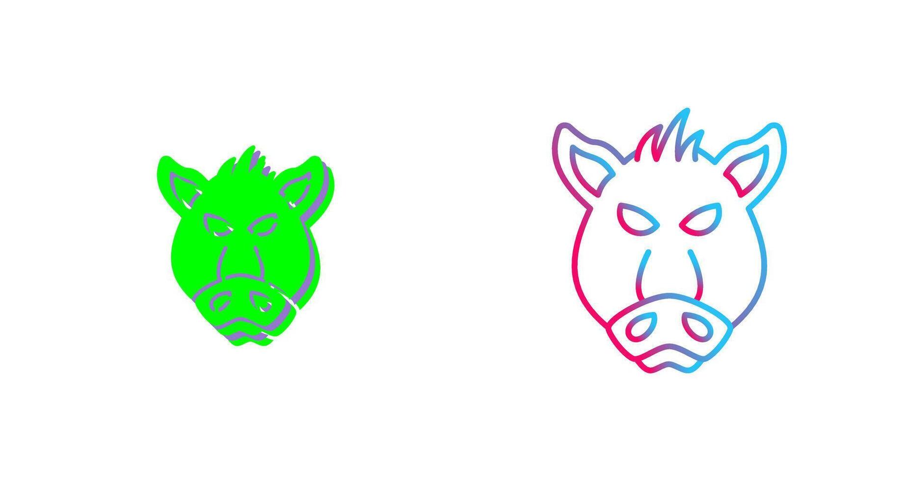 Pig Icon Design vector