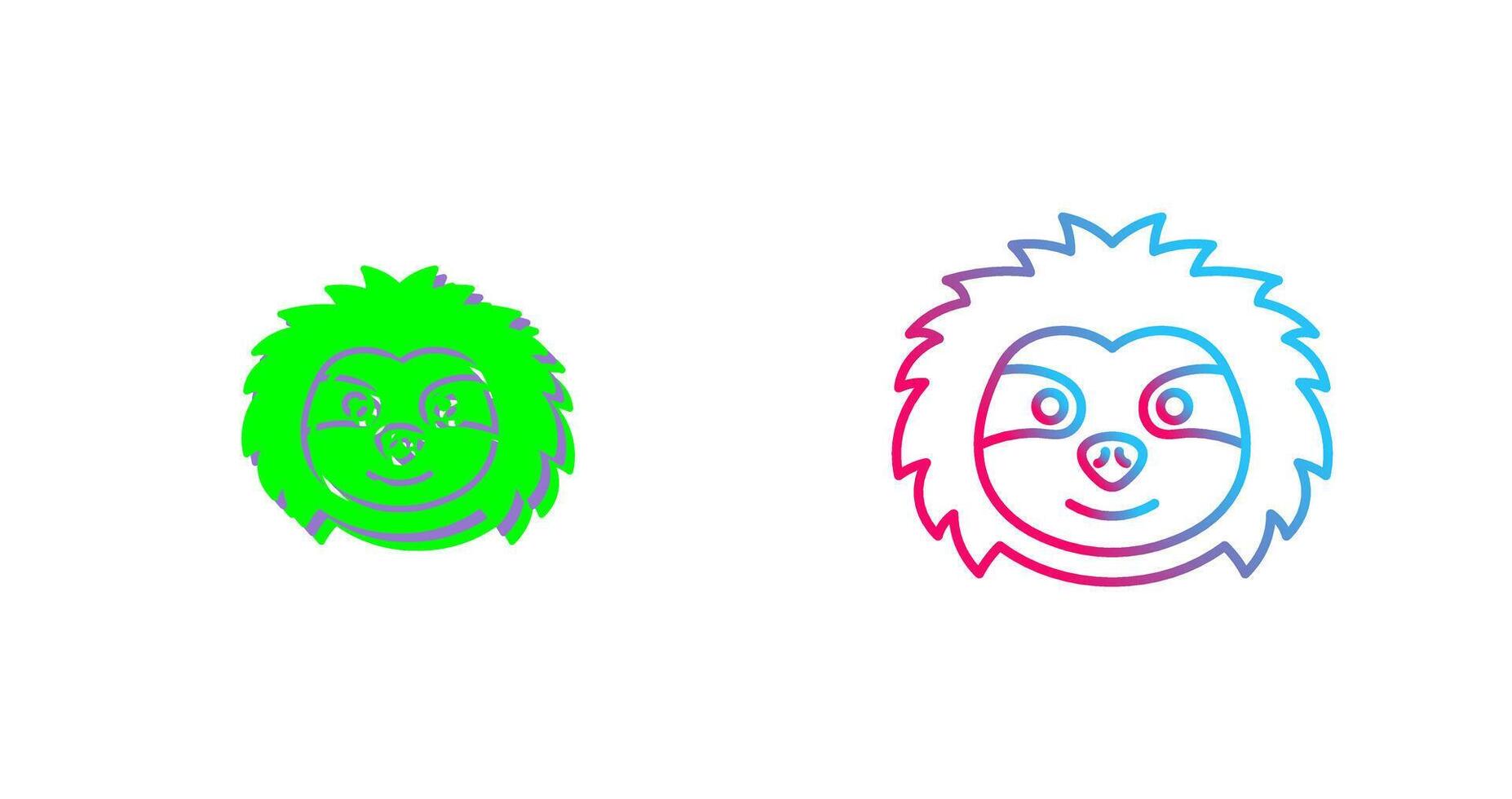 Sloth Icon Design vector