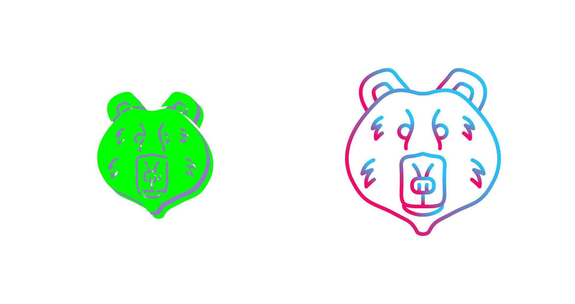 Polar Bear Icon Design vector