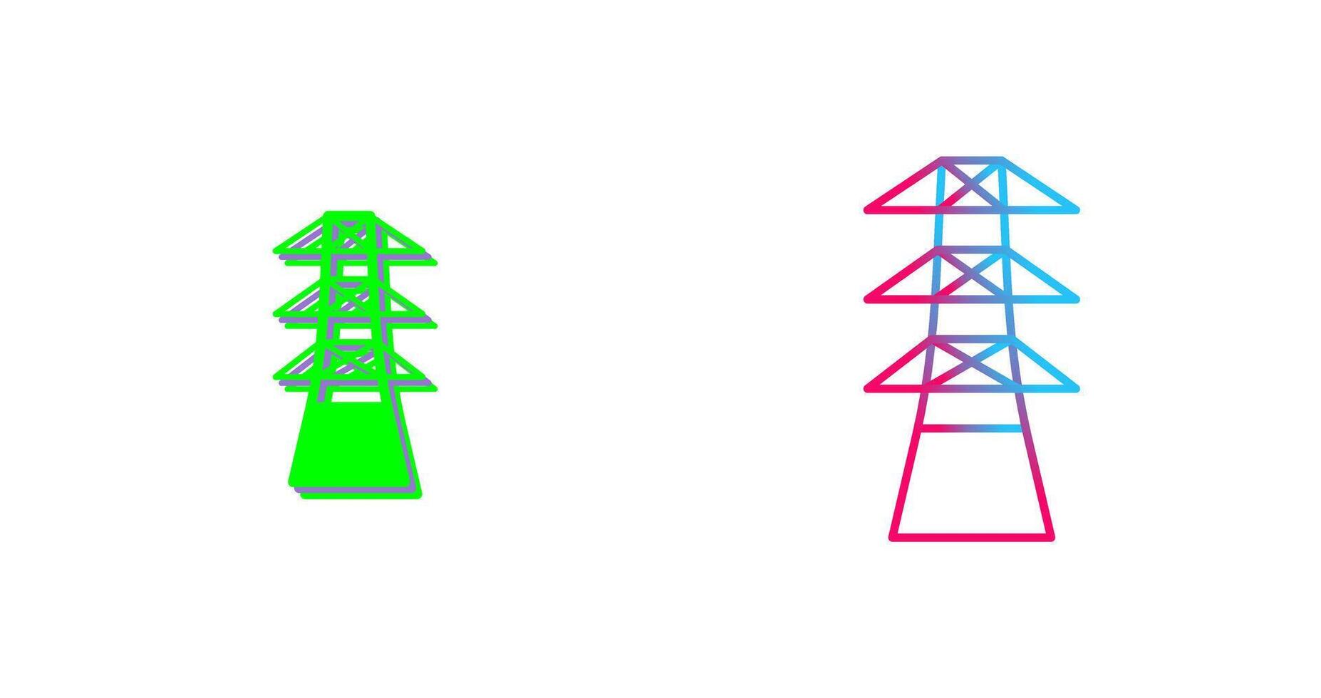 Unique Tower Icon Design vector