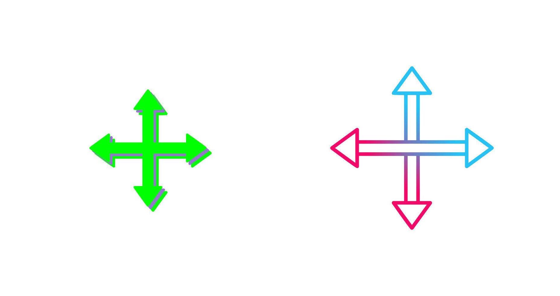 Unique Move Icon Design vector