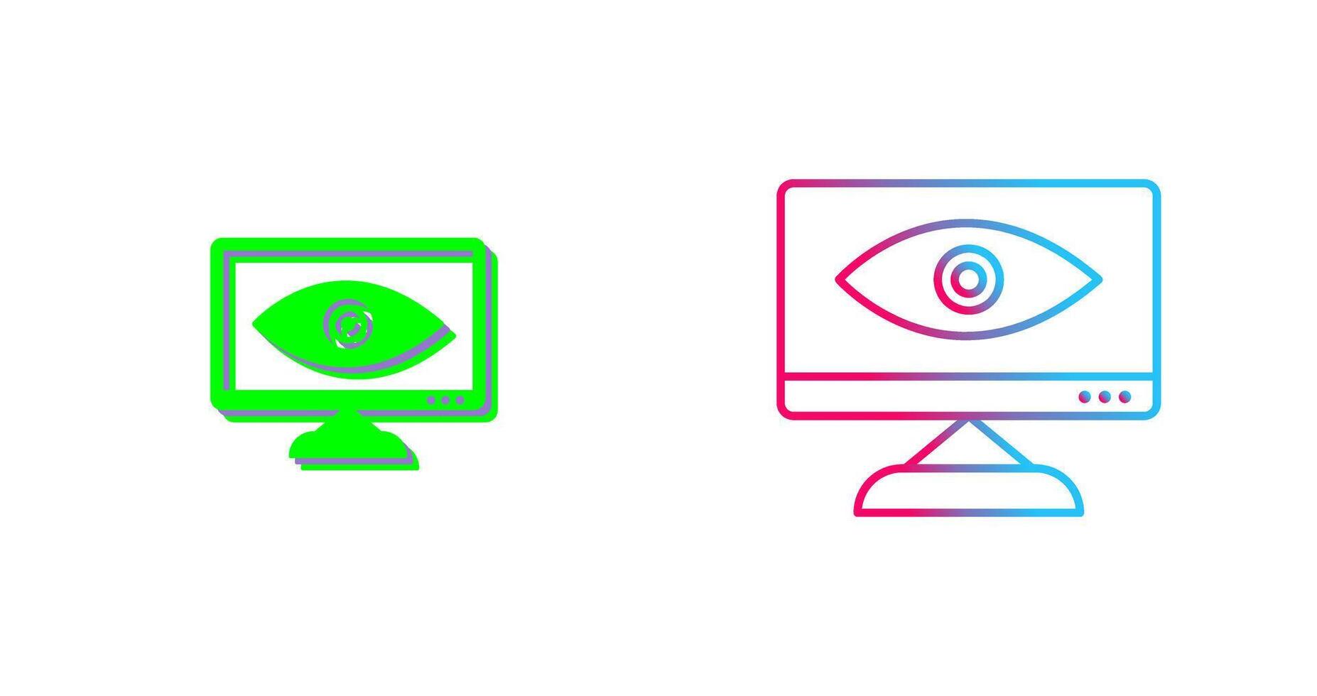 Unique Web Visibility Icon Design vector