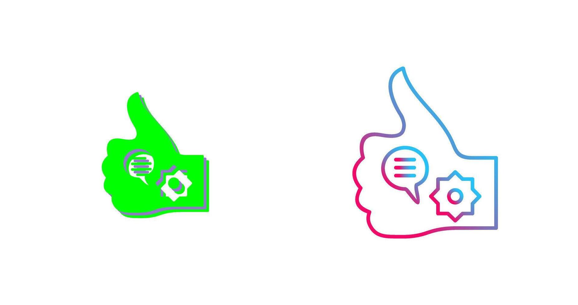 Unique Like Marketing Icon Design vector