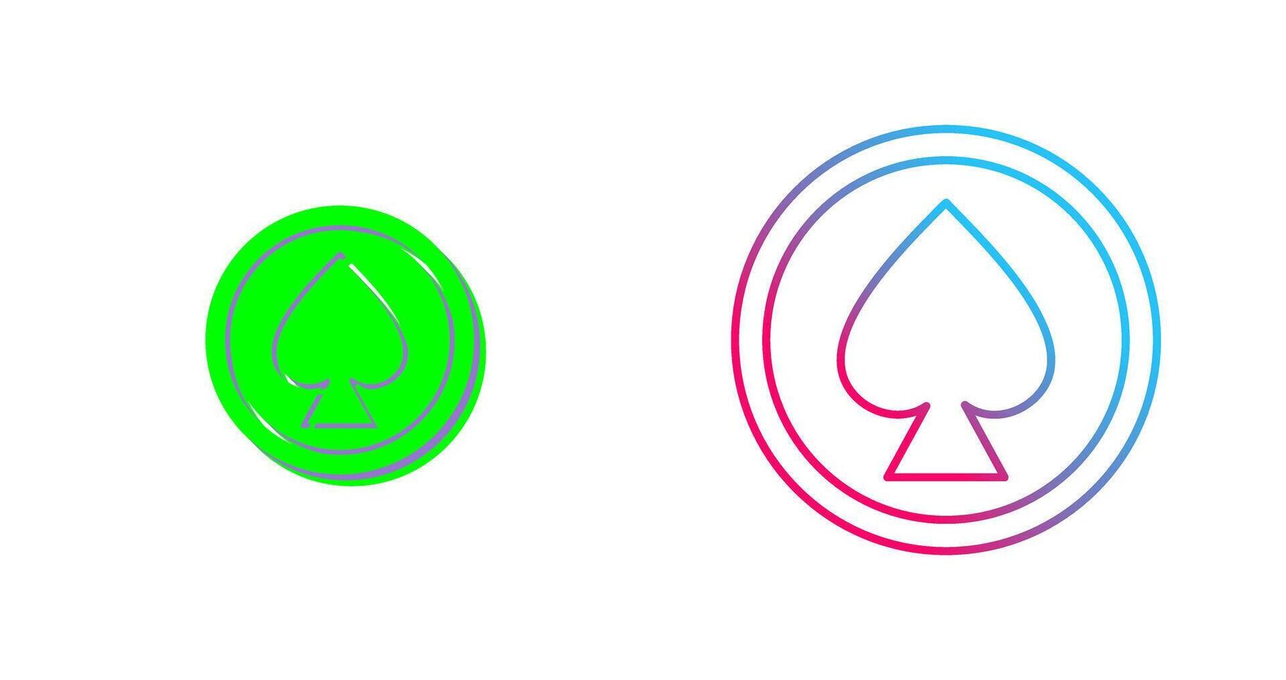 Unique Spade Icon Design vector