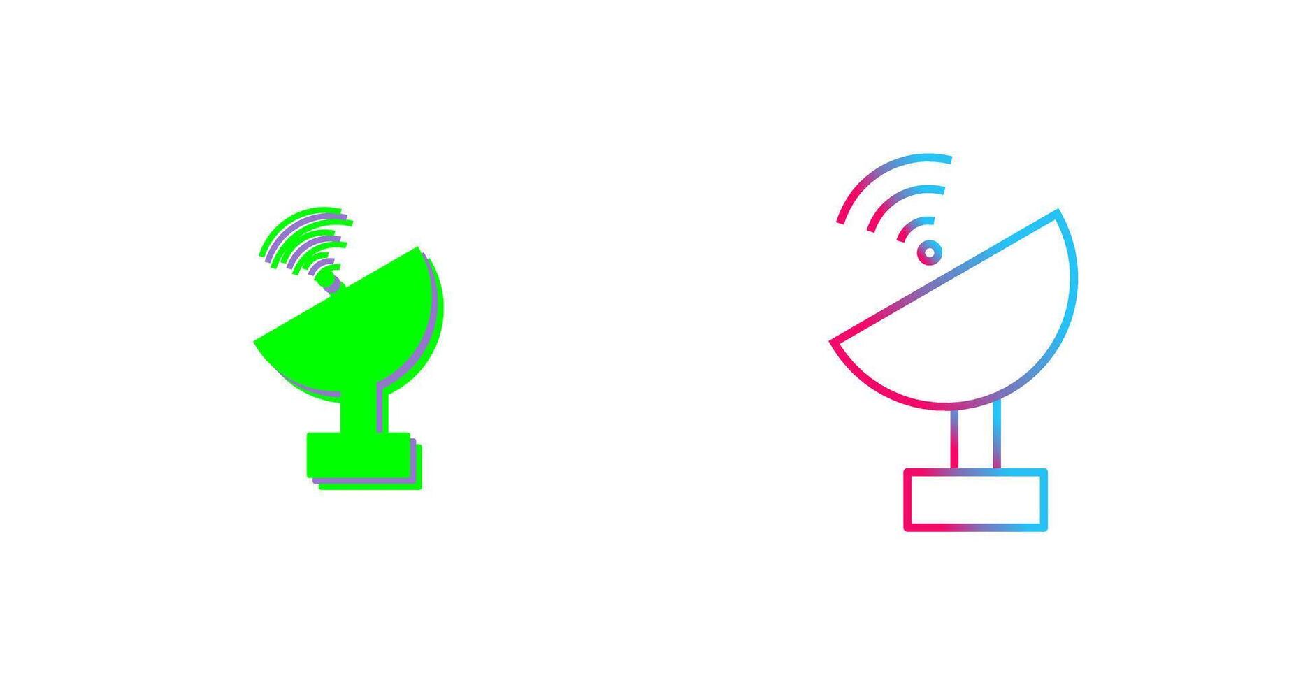 Unique Satellite Icon Design vector