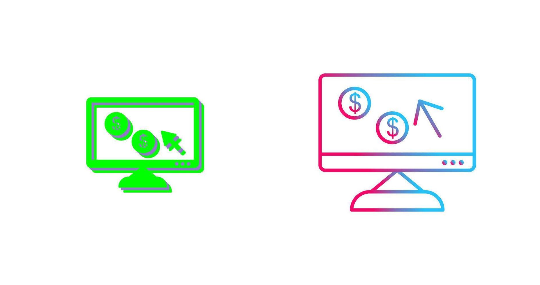 Unique Pay Per Click Icon Design vector