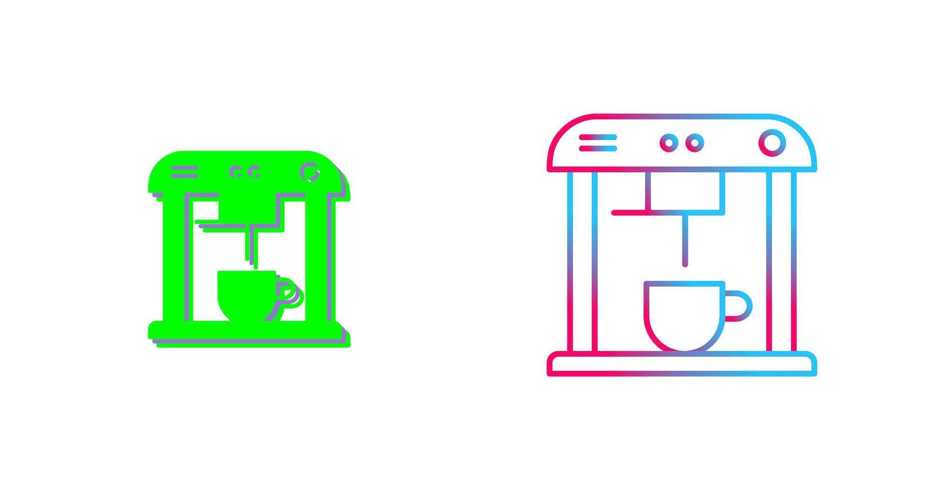 Unique Coffee Machine Icon Design vector