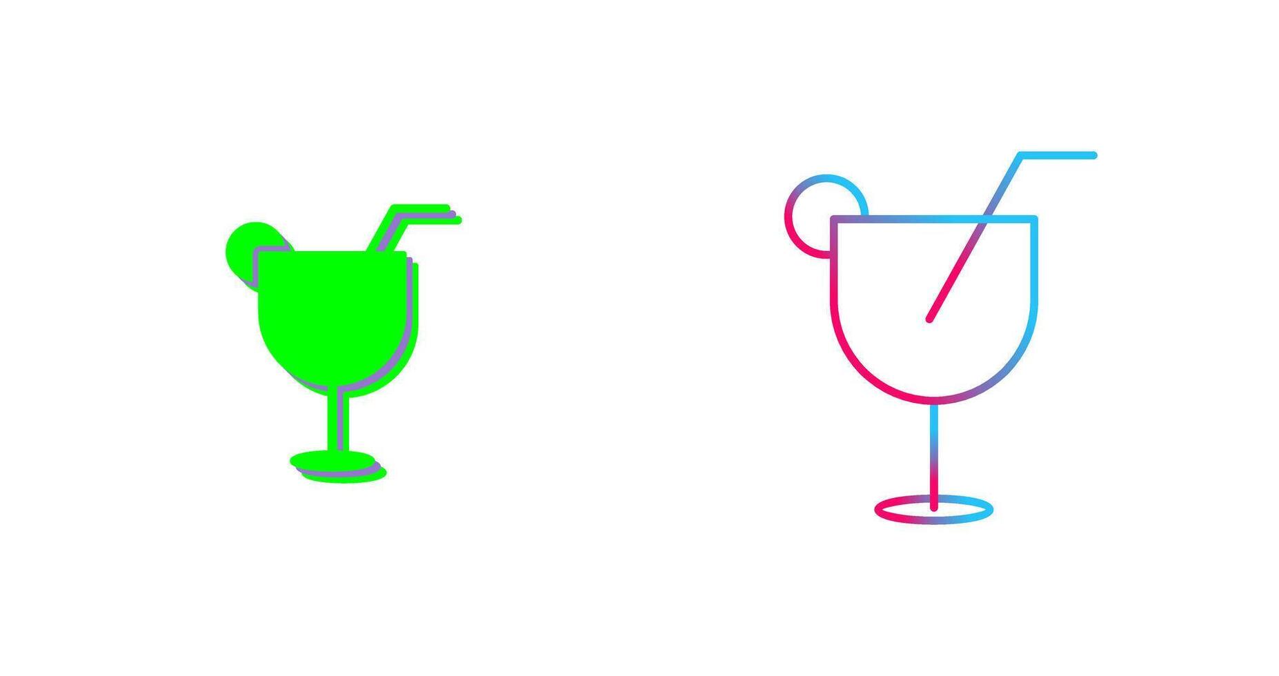 Unique Drinks Icon Design vector