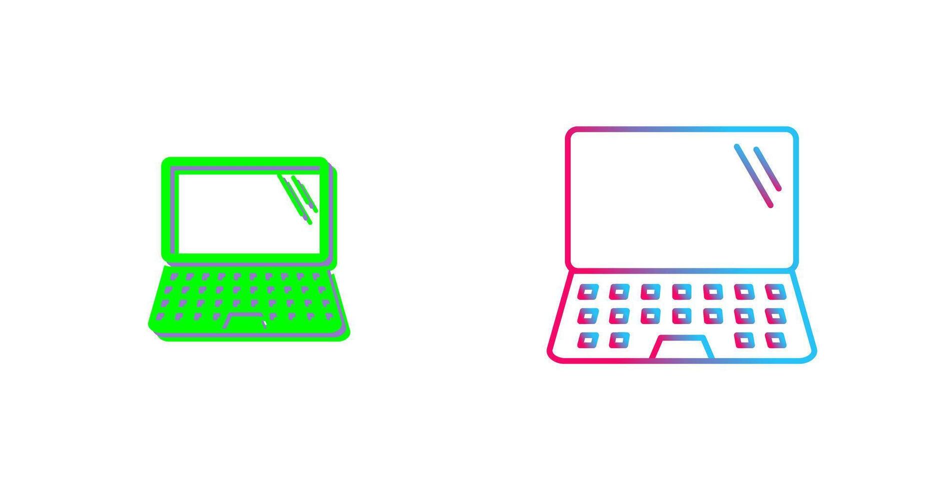 Laptop Icon Design vector