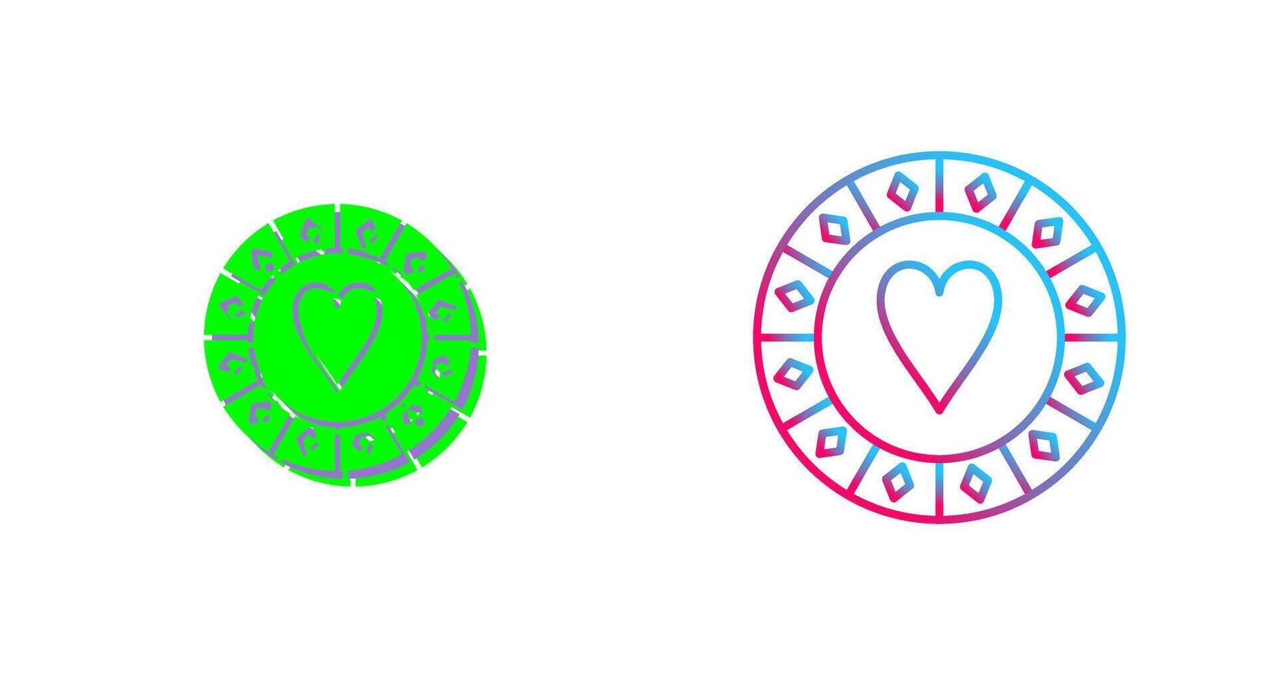 Casino Chips Icon Design vector