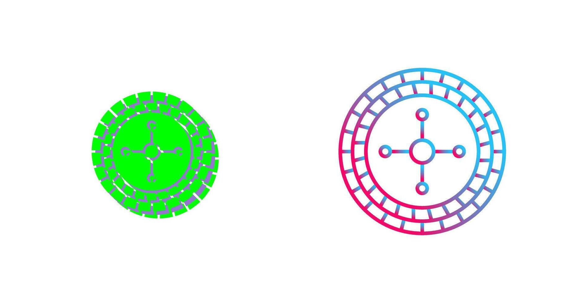 Roulette Icon Design vector