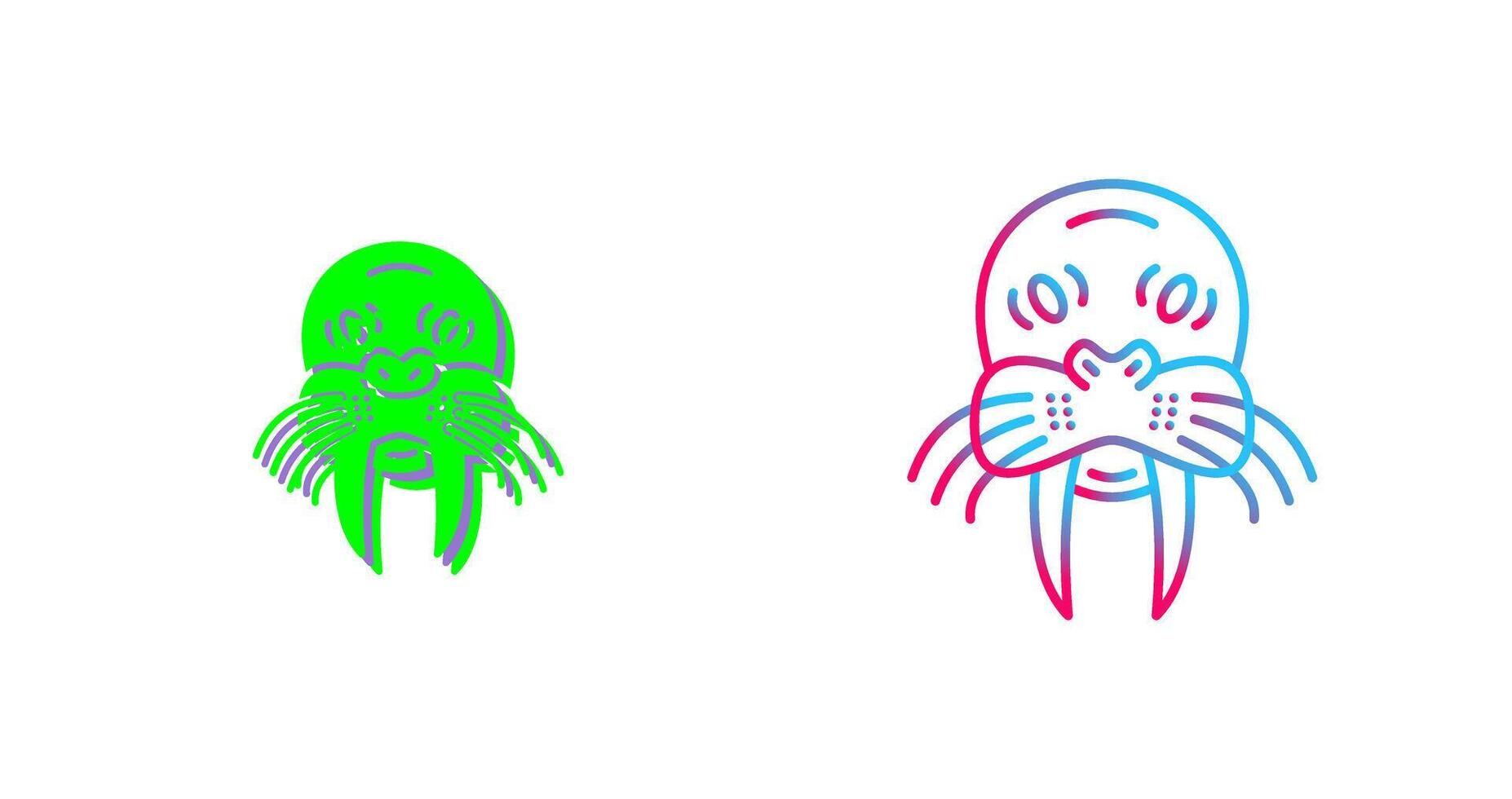 Walrus Icon Design vector