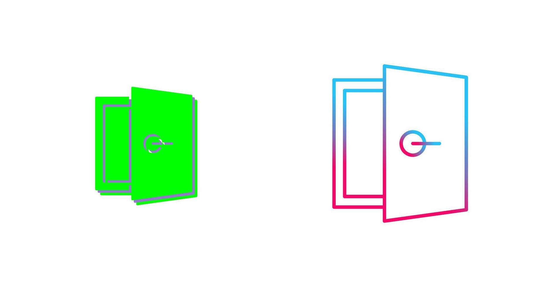 Door Icon Design vector