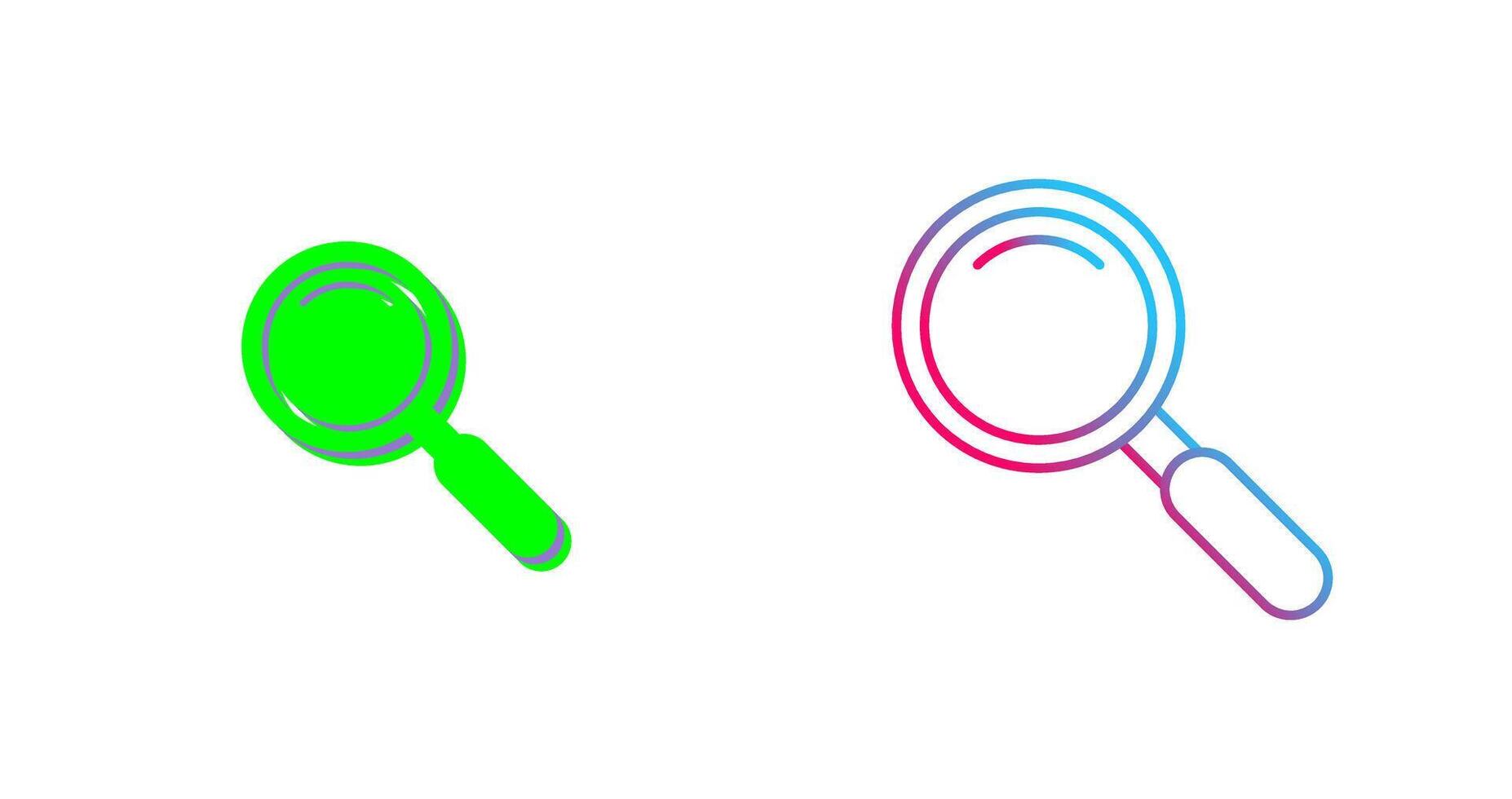 Magnifiying Glass Icon Design vector