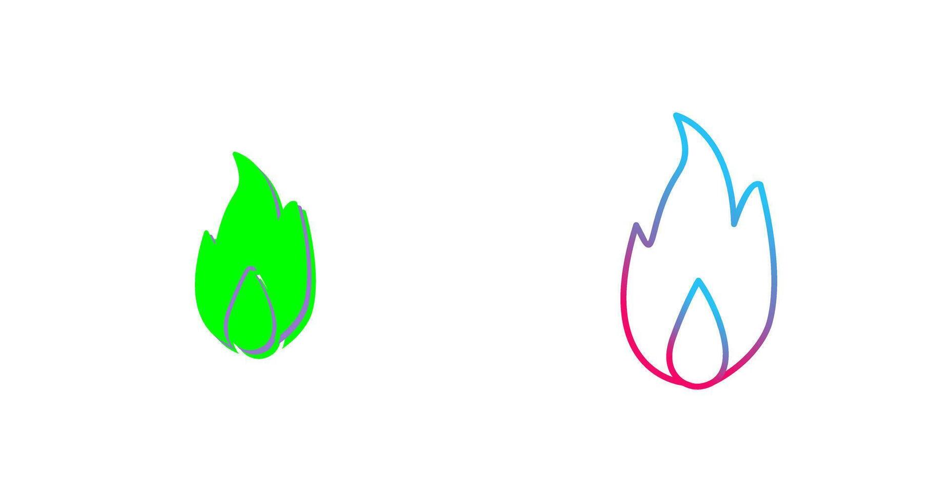 Unique Fire Icon Design vector