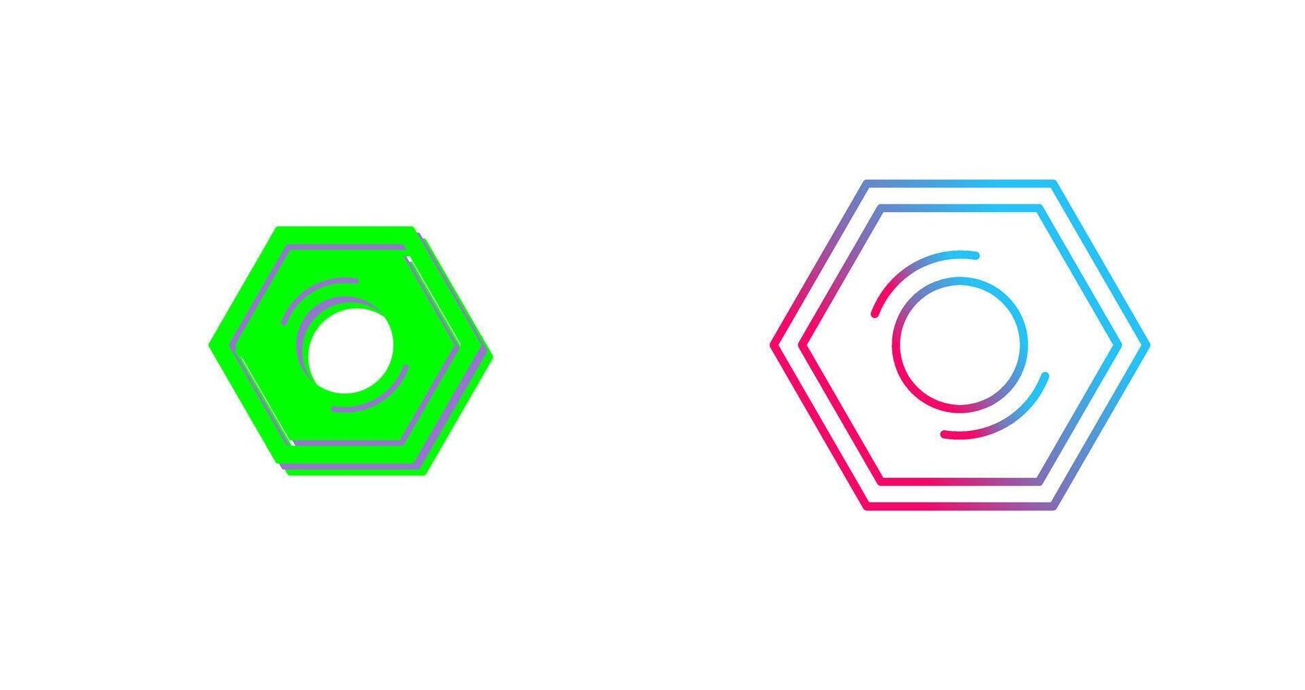 Nut Icon Design vector