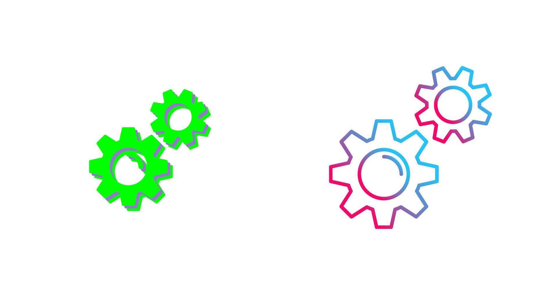 Gears Icon Design vector