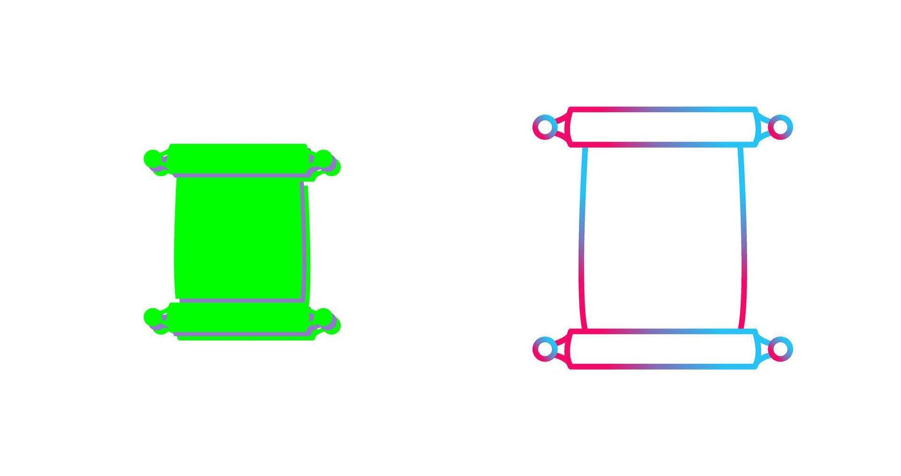 Scroll of Paper Icon Design vector