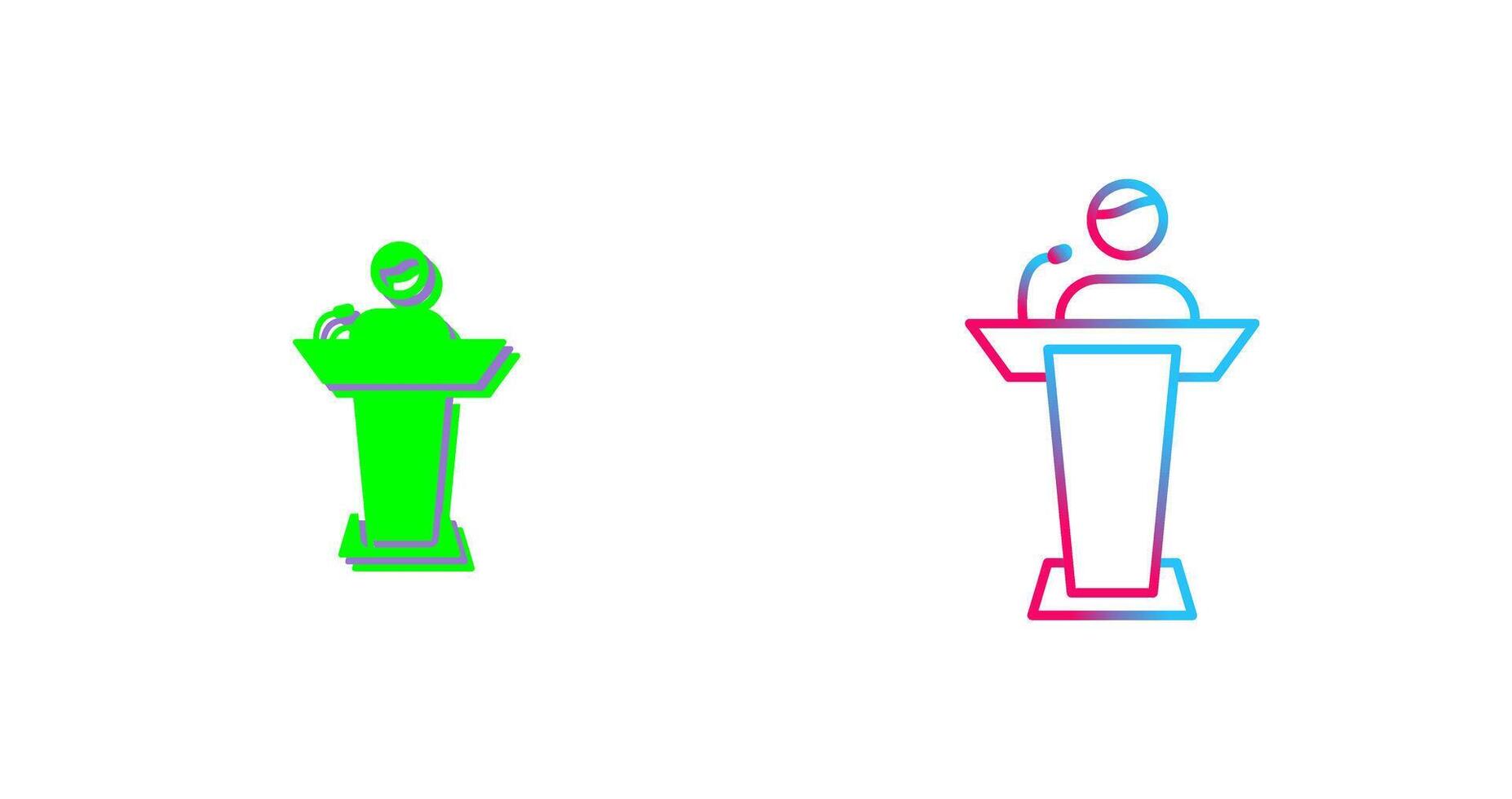Elected Candidate Icon Design vector