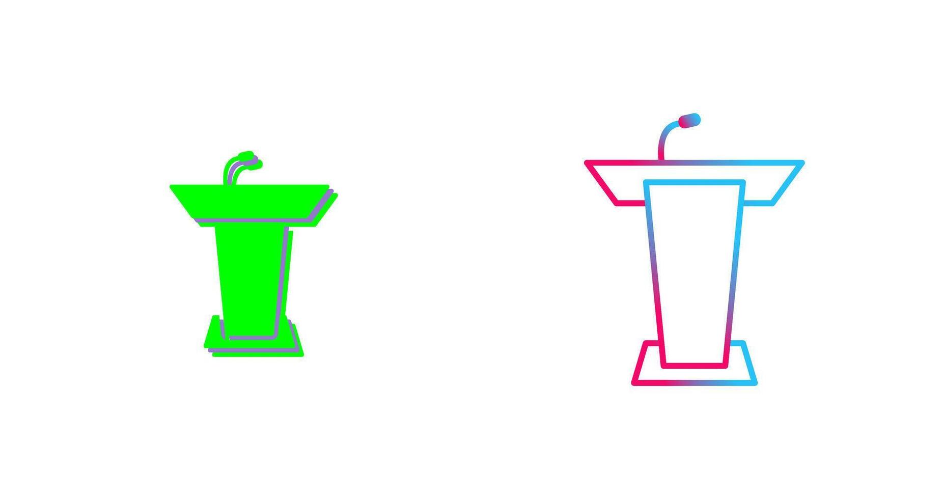 Podium Icon Design vector