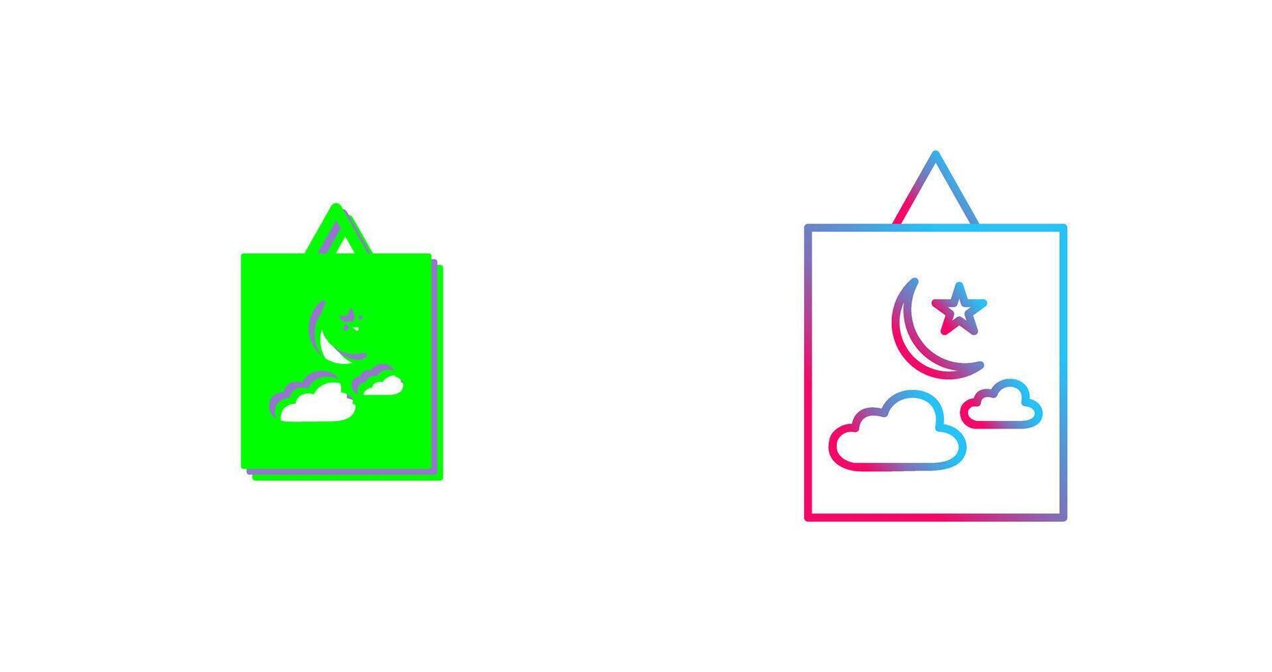 Hanging Painting Icon Design vector