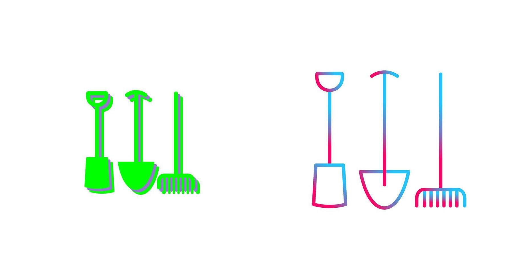 Gardening Tools Icon Design vector