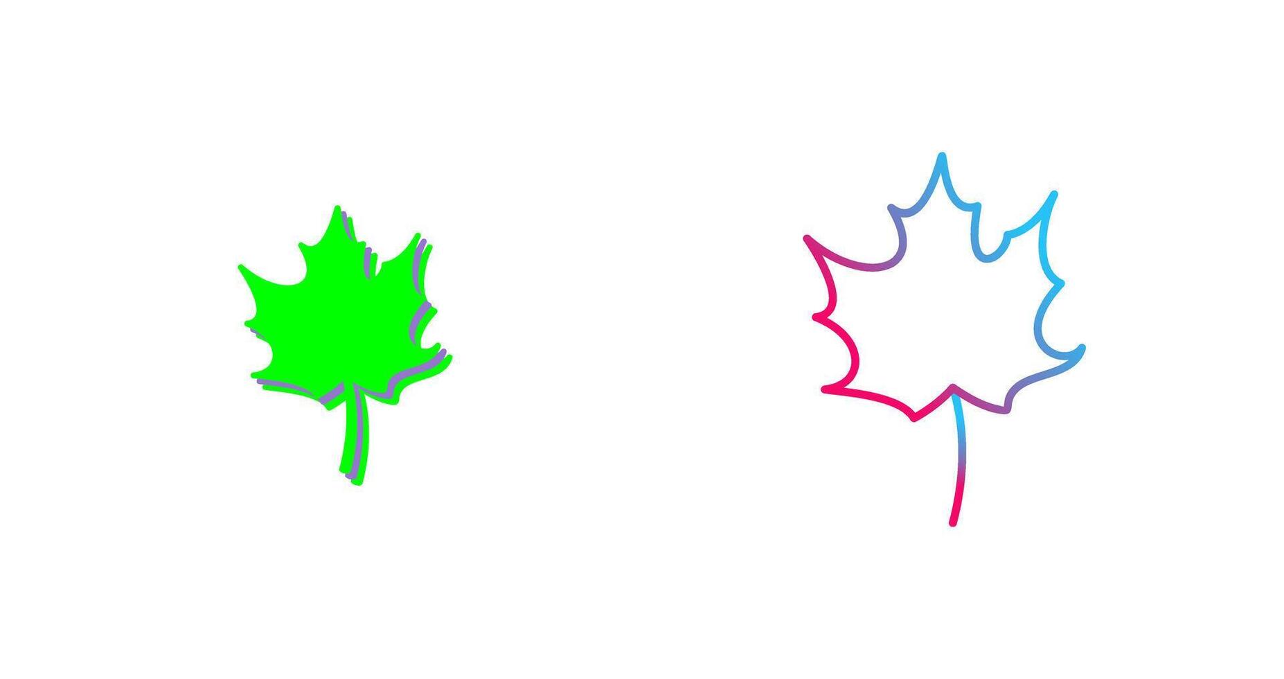 Autumn Leaf Icon Design vector