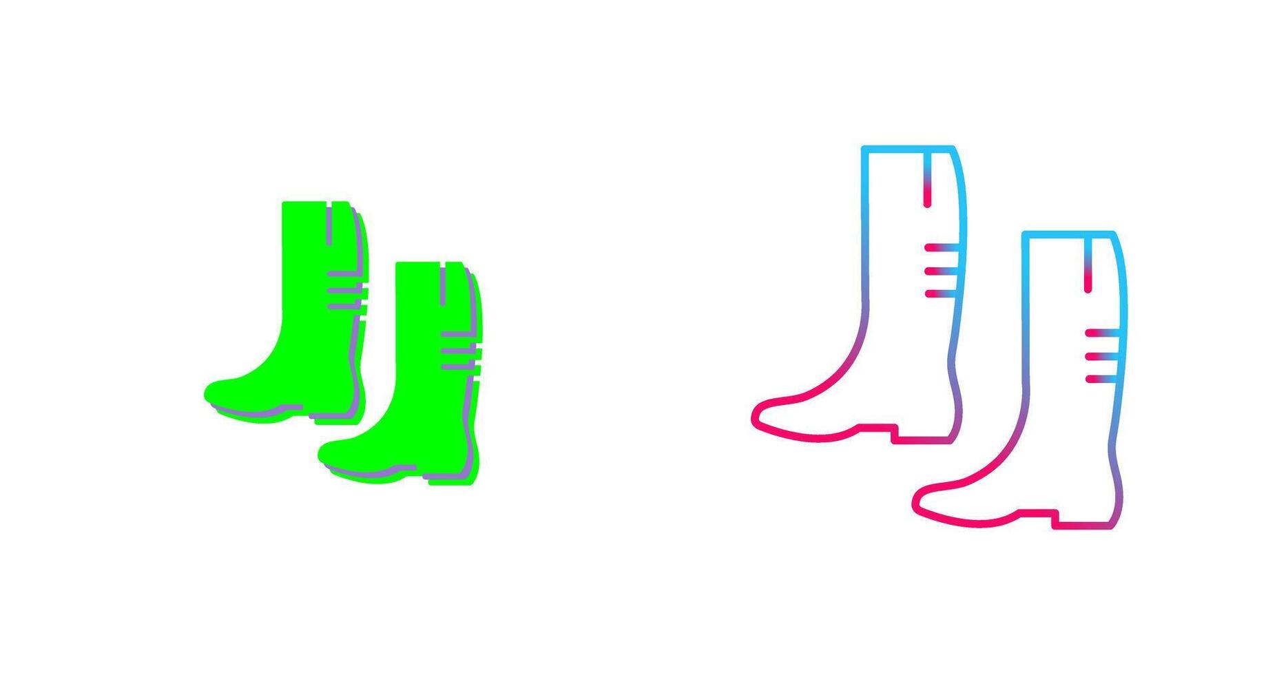 Gardening Boots Icon Design vector