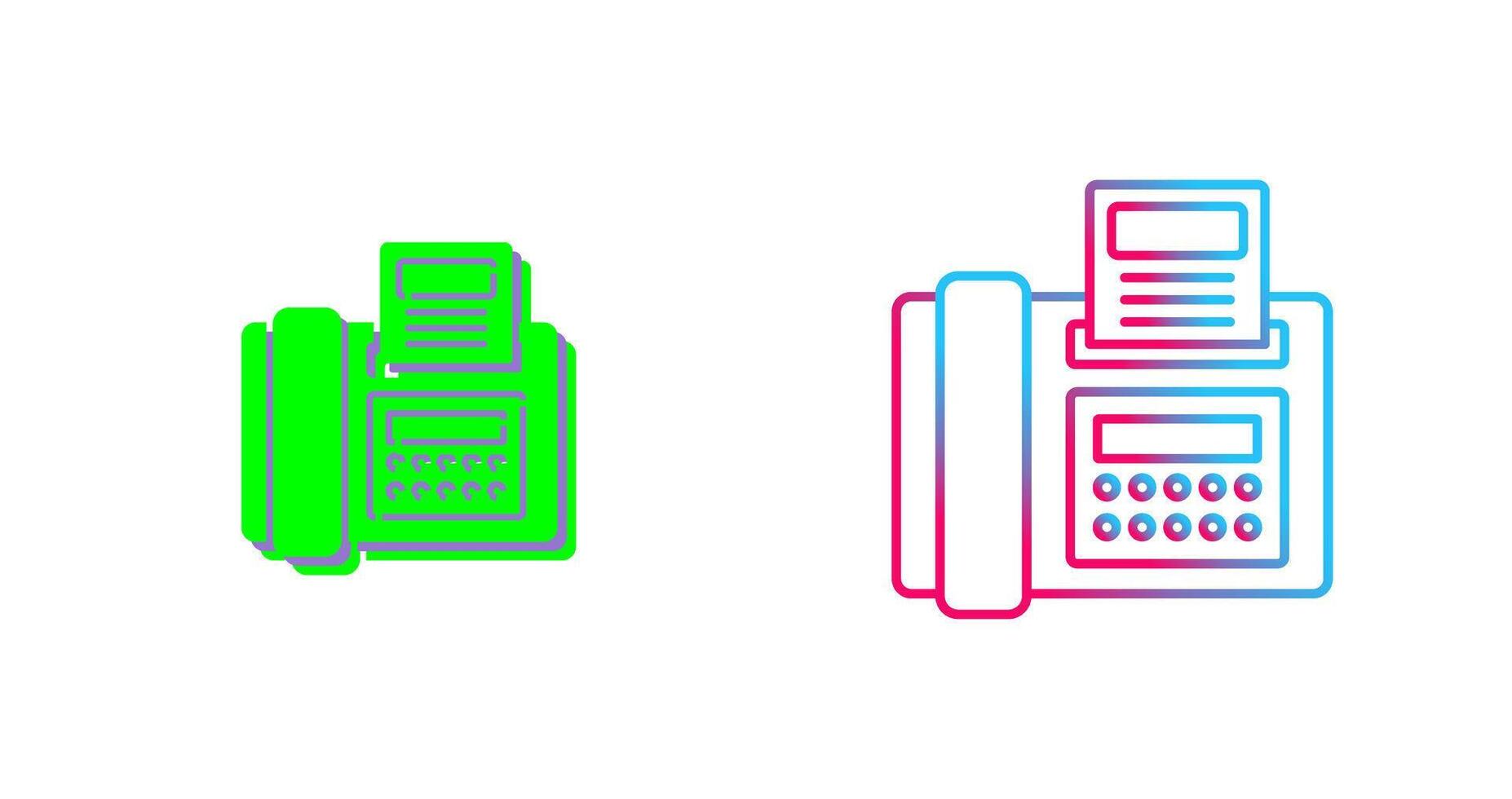 Fax Icon Design vector